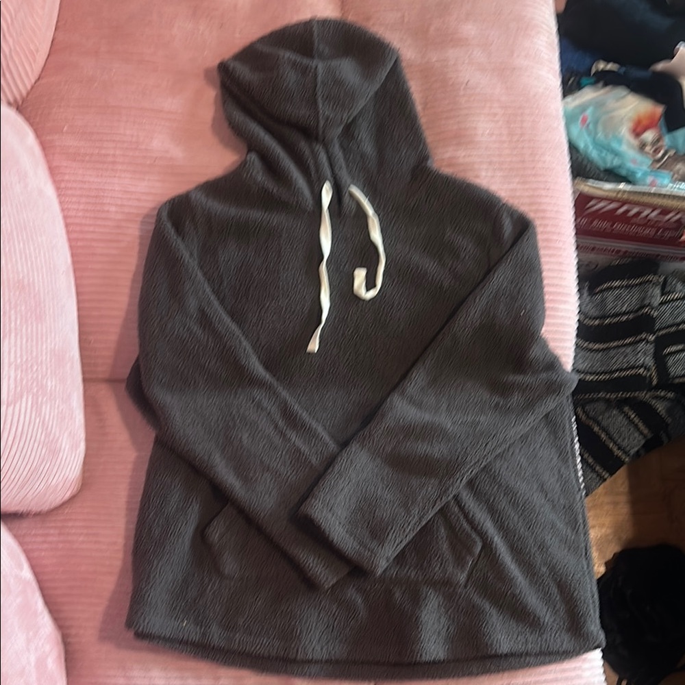Cozy Gray Hooded Sweatshirt